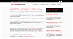 Desktop Screenshot of machinevision.co.uk