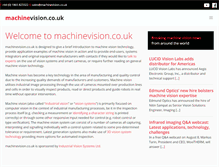 Tablet Screenshot of machinevision.co.uk